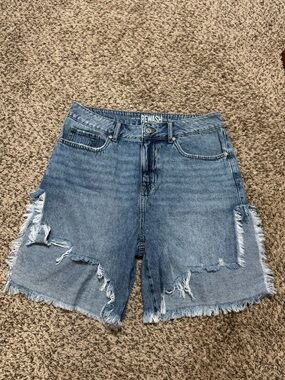 Rewash Light Blue Distressed Denim Jean Shorts